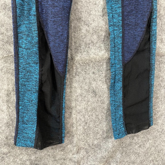 Free People Movement Leggings XS Blue Colorblocked Dylan High Rise Mesh - Picture 6 of 15